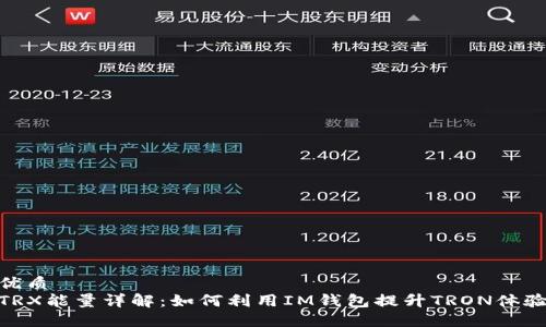 优质  
TRX能量详解：如何利用IM钱包提升TRON体验